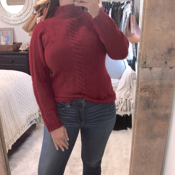 Pure Cashmere size medium merlot sweater - Picture 1 of 4